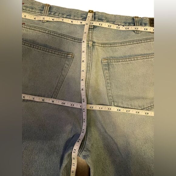 Steve & Barrys Men’s Size 40x32 Vintage Blue Relaxed Fit Red Star Denim jeans - Picture 12 of 14